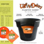 Ups-A-Daisy Planter Insert 10″ – Terra Cotta